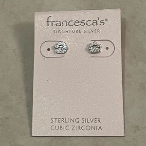 Francesca’s Sterling Silver Earrings NEW